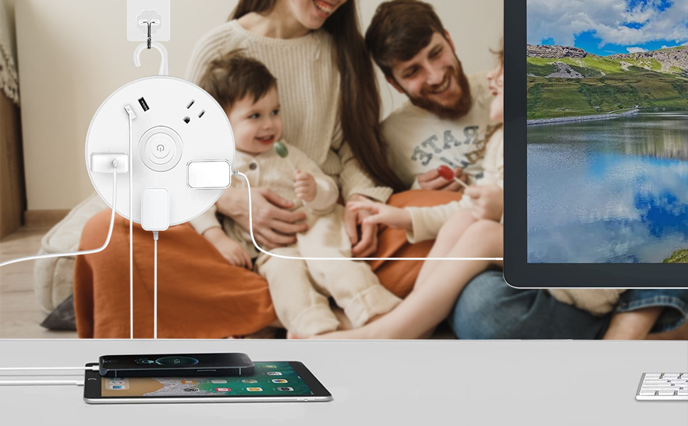 retractable extension cord，usb c power strip，travel extension cord，travel power strip