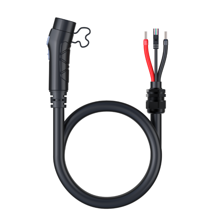 BLUETTI P090D cable with locking terminal connector for secure connection to power stations and solar panels