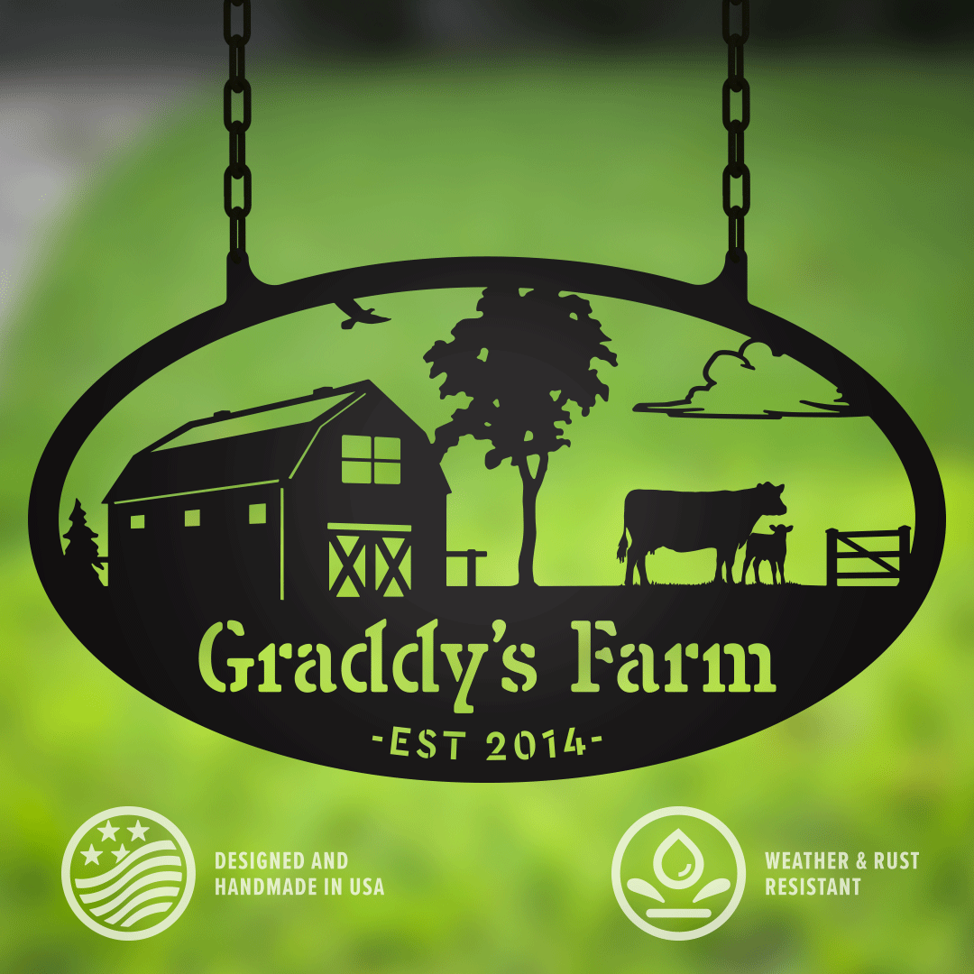 RealSteel Original Choose Your Farm Sign